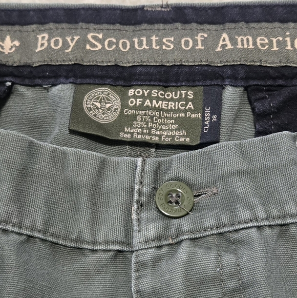 Boy Scouts Of America Convertible Cargo Pants/ Shorts 2 In 1 Mens Size 38 - Picture 5 of 8